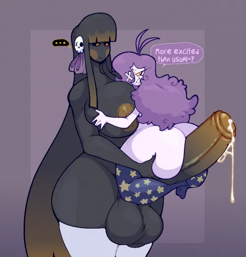 She sure is excited ! (art by DoziGhost)