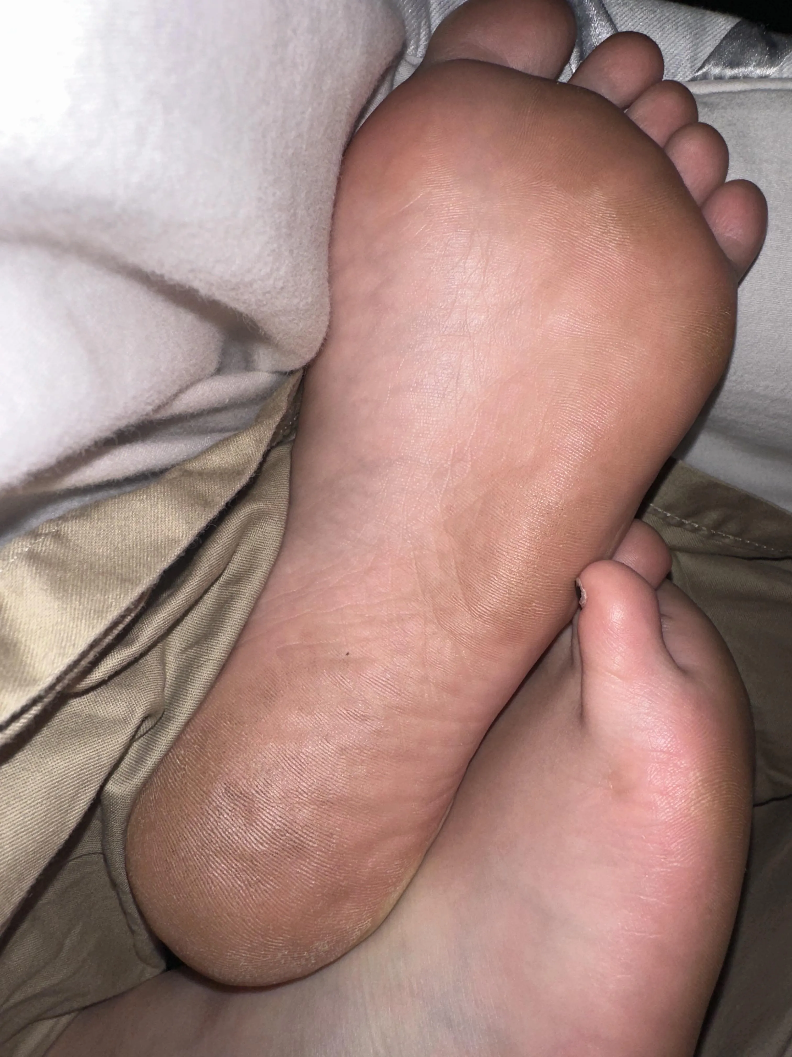 Would you let my dirty feet get in your bed?