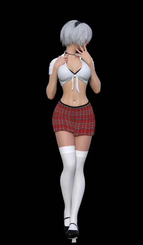 2B School Girl (just-nsfw1x)
