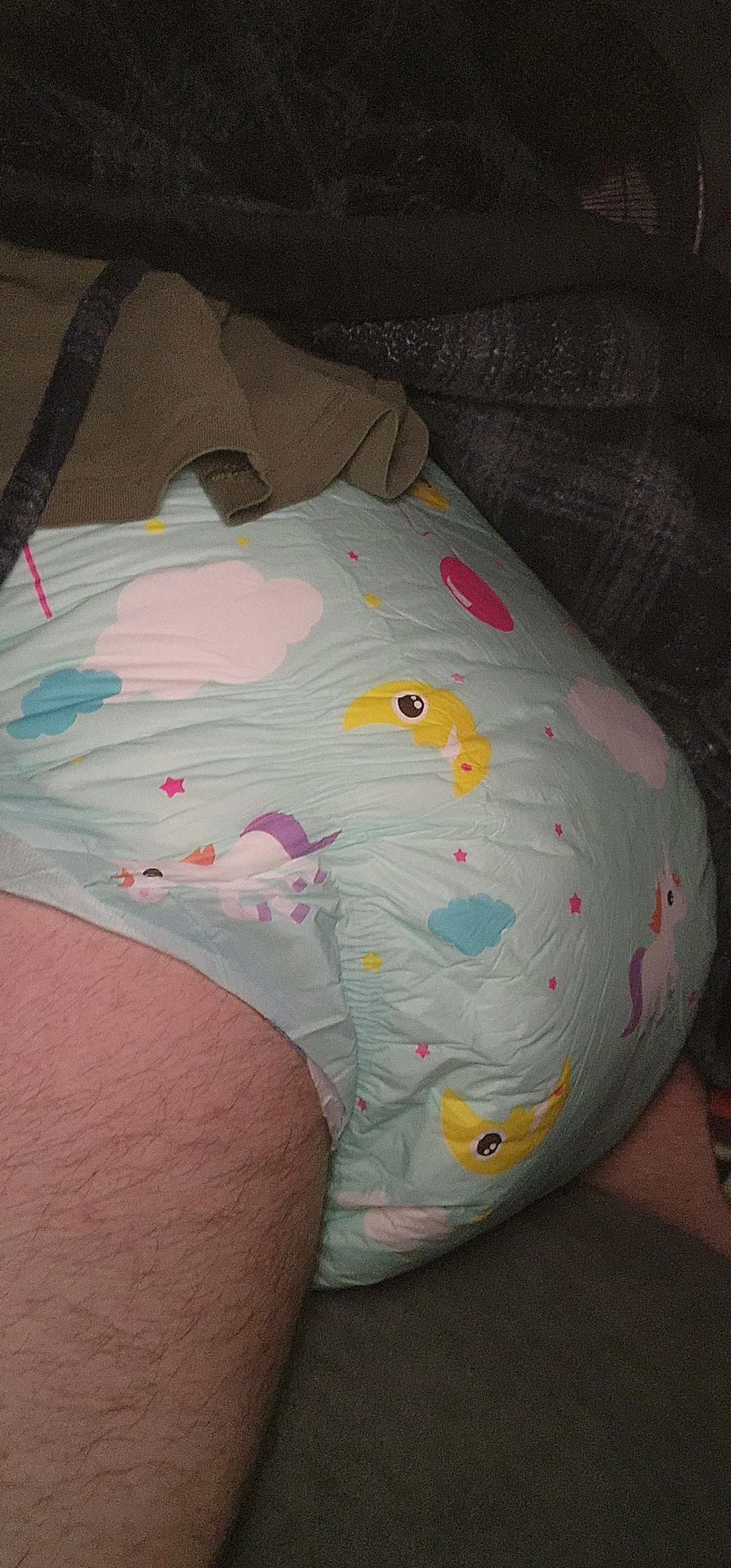 Daddy maid me triple diaper up for my messy night 🥴