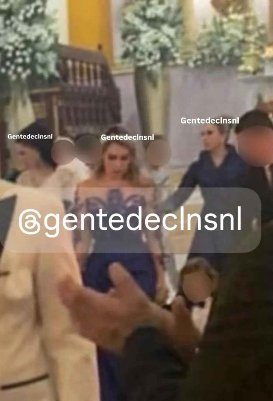 Grisel Guzmán López and Edgar Zazueta Cazares’ wedding: Adriana Meza Torres (Ovidio Guzmán’s wife), Marla Zazueta Cazares (Edgar’s sister), Griselda Lopez Perez (Grisel’s mother)