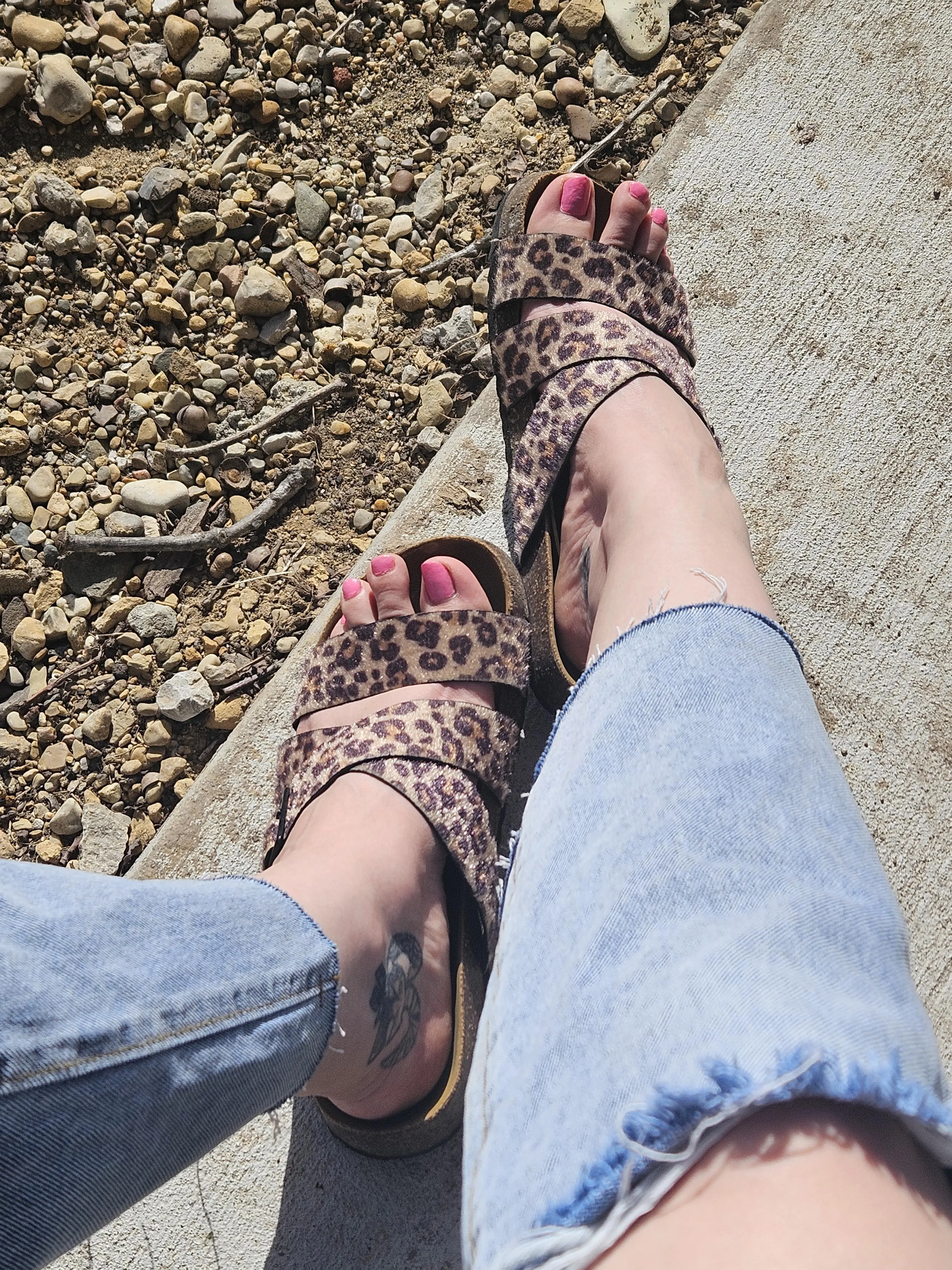 Happy for warmer weather! Time for sandals to come out to play