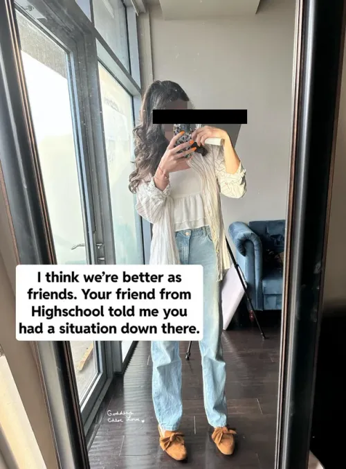 I think we'd be better off as friends....