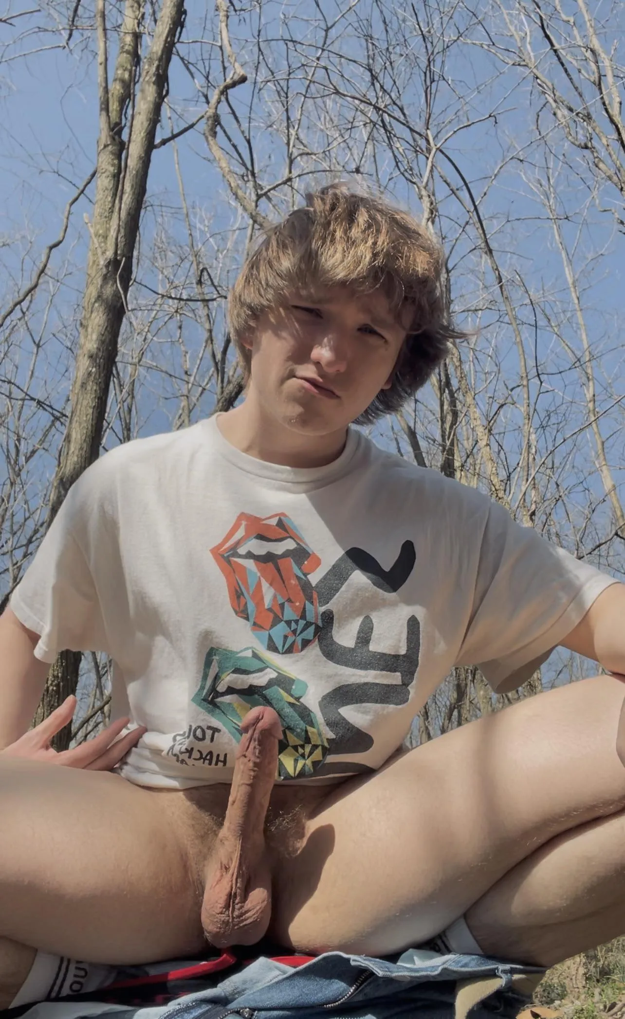 My pants fell down on a hike 😫