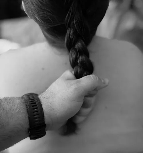 Pull my hair, just don’t pull out 😉 (oc)