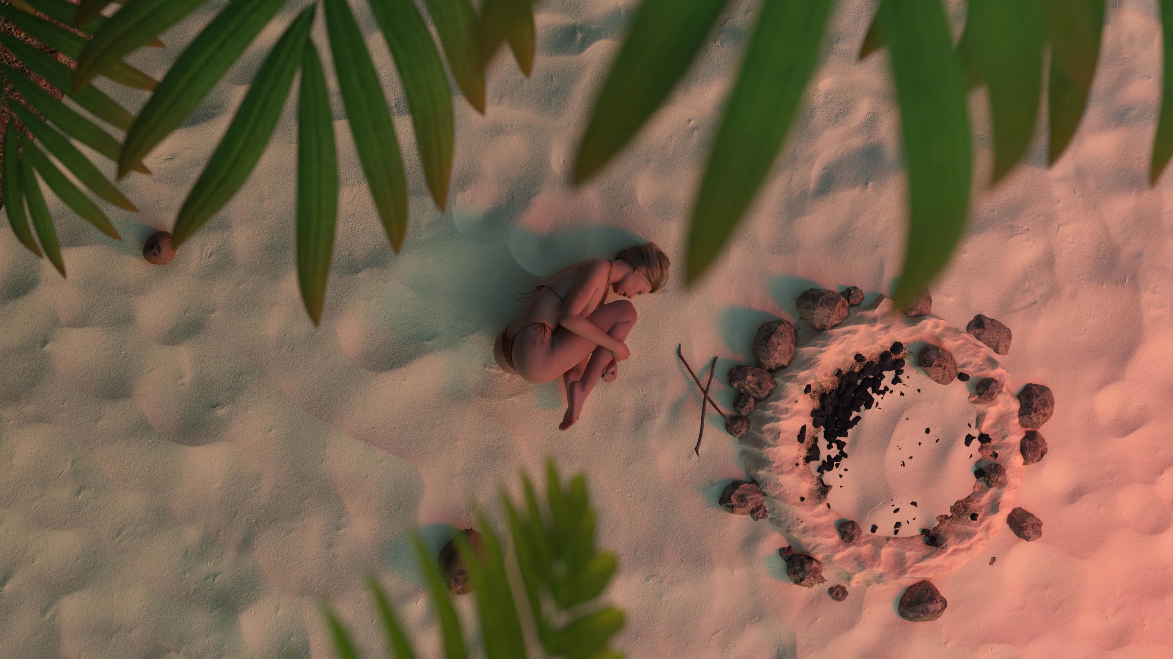 She is alone with you on a desert island.. what would you do? Wishlist now (Stranded & Naked) [Satyr Games]