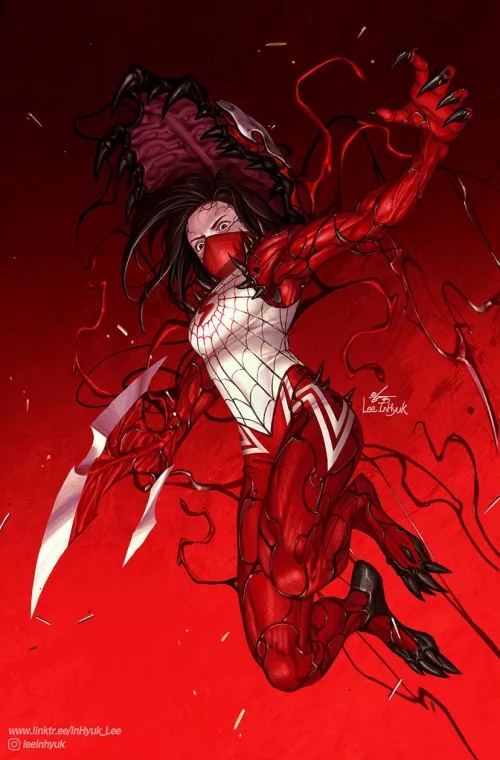 Silk #3 Carnage Forever Variant by Inhyuk Lee