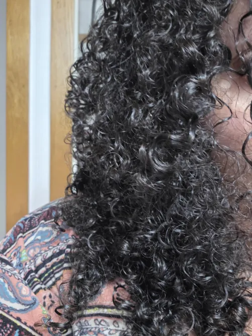 Wash day to get my curls nice and bouncy.