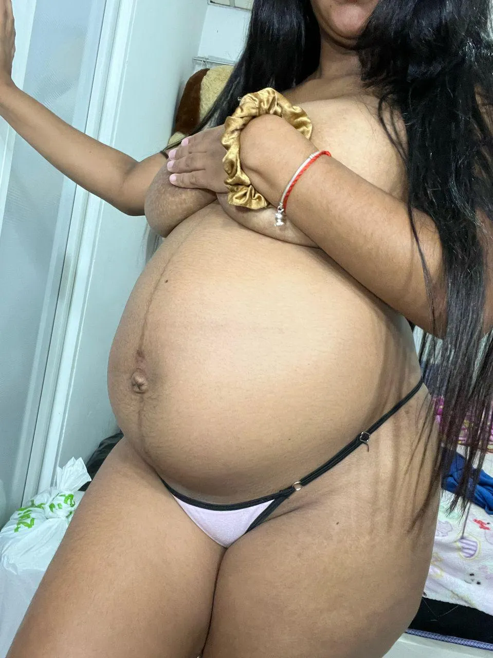 You like a whore like me with this huge belly