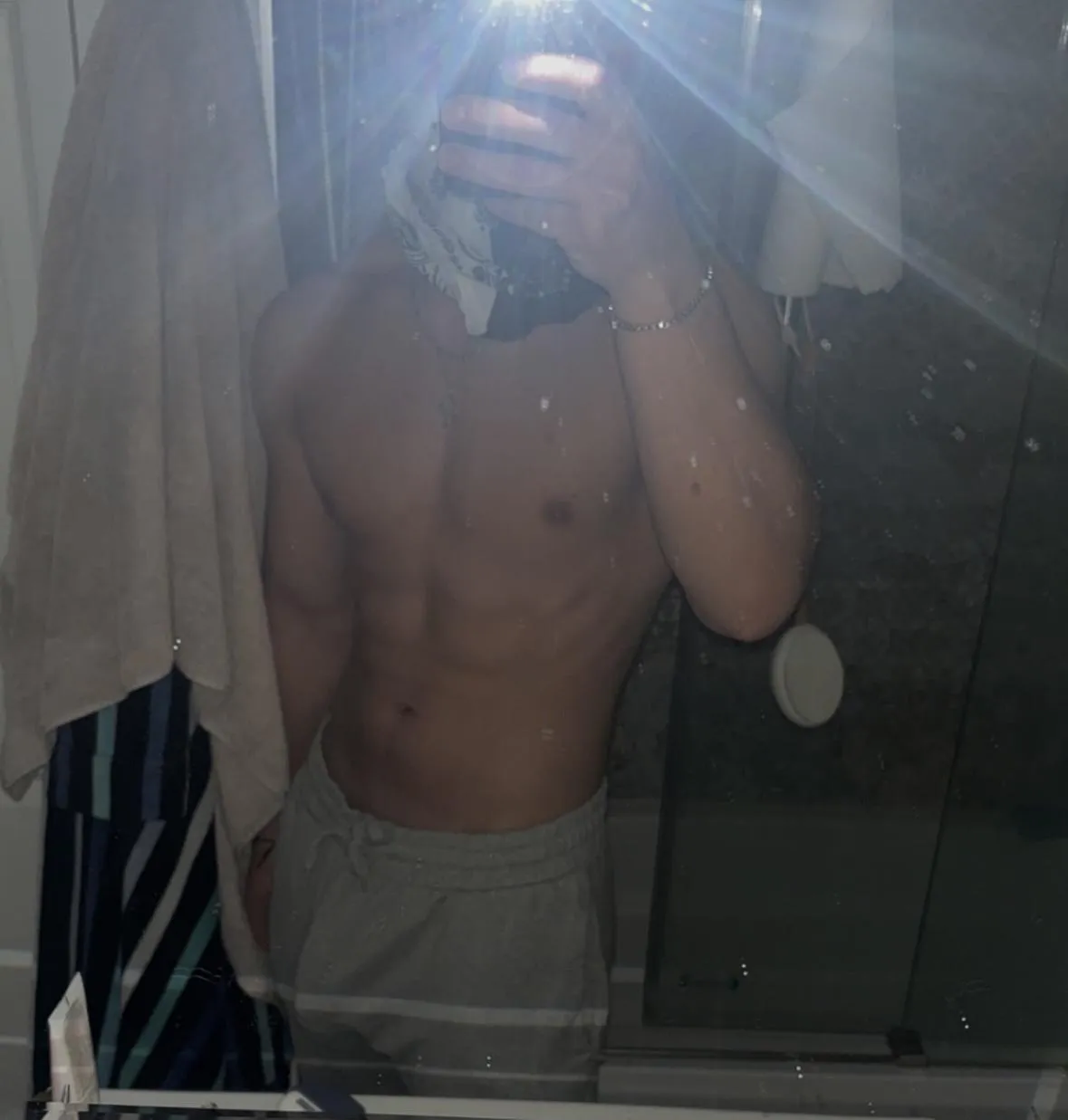 [18] Who doesn't love gray sweats?