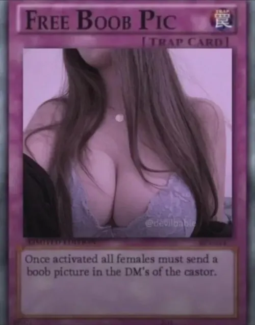 Aha, you’ve activated my trap card