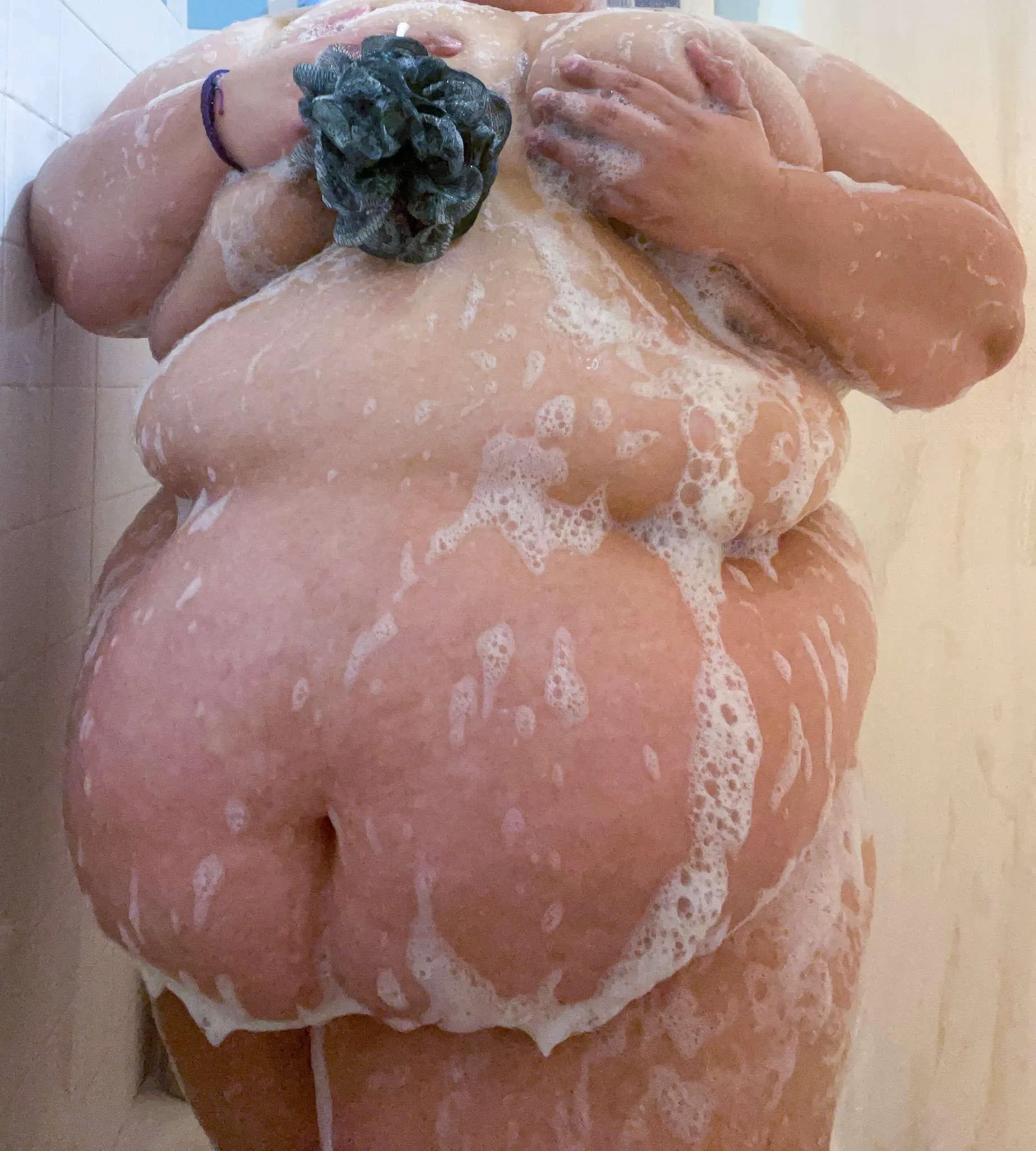Big soapy belly