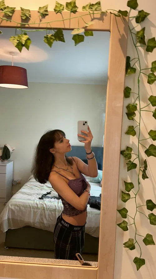 Flat, pierced, and just waiting to be admired… Would you kiss it?