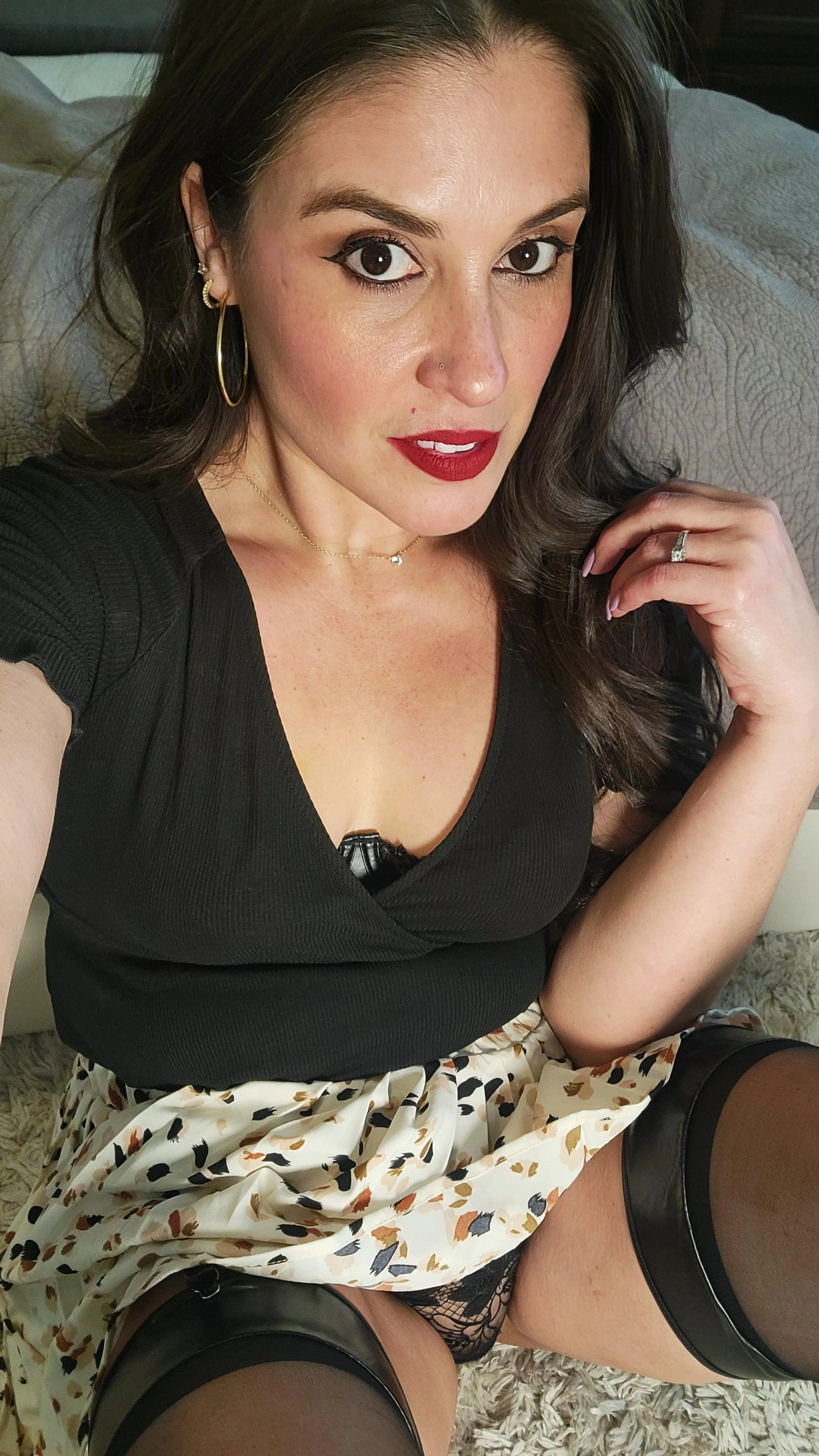 Good girl feeling naughty.