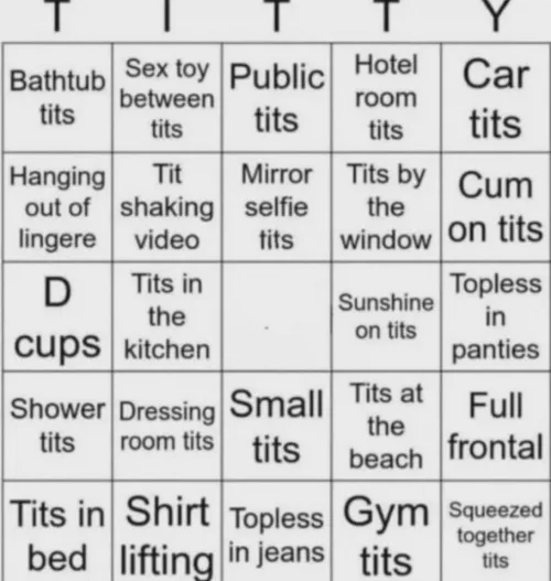 Good morning beautiful people! Anyone want to play bingo?