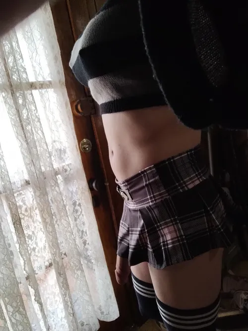 I prefer going commando but that's not really an option with this skirt