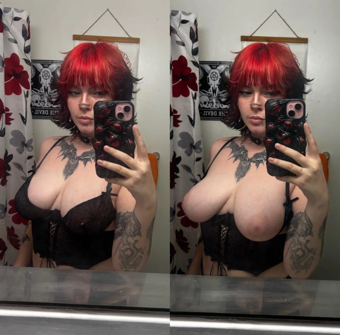in vs out of a bra (can’t decide which is hotter)