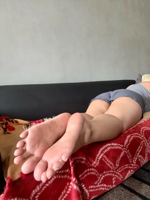 Kiss them, massage them, adore them.