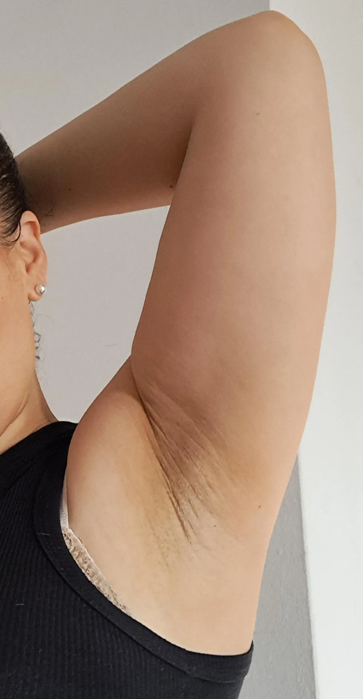 My armpits are like water ices, so you have to lick and lick them.