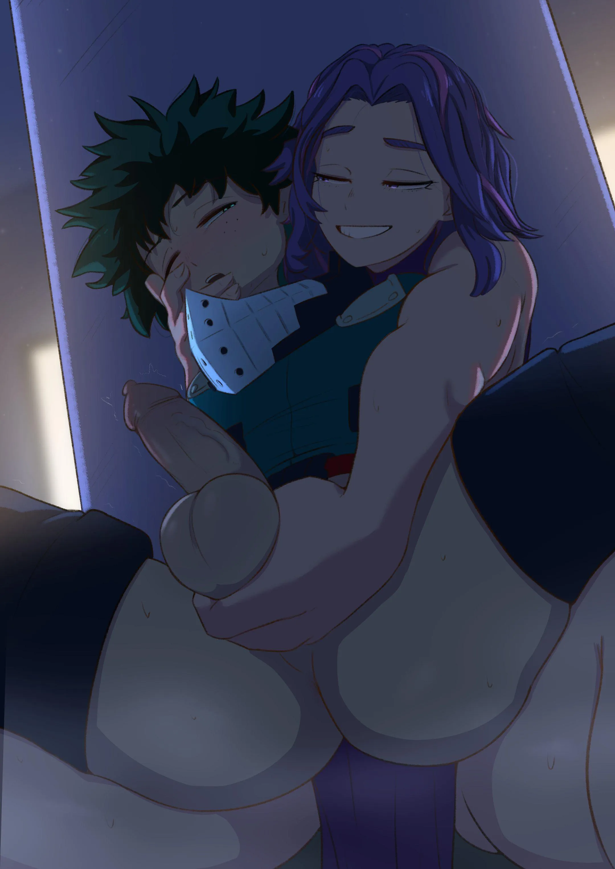 Nagant and Deku having some fun