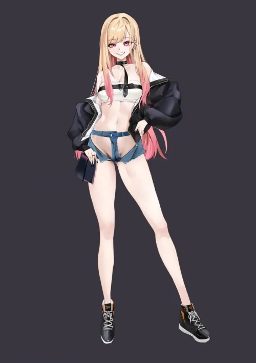 She's slim and perfect