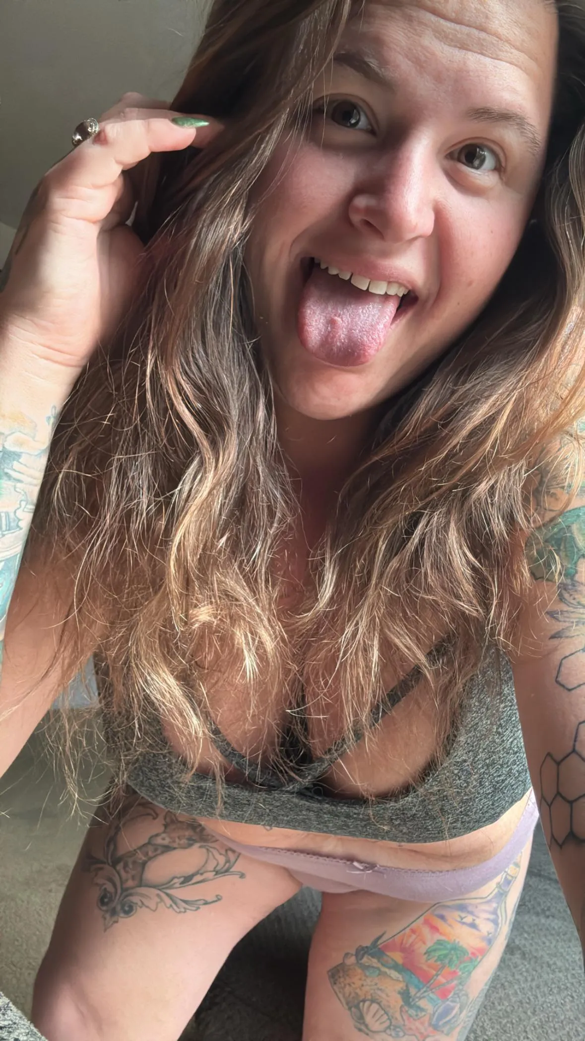 Tatted bbw afternoon delight!