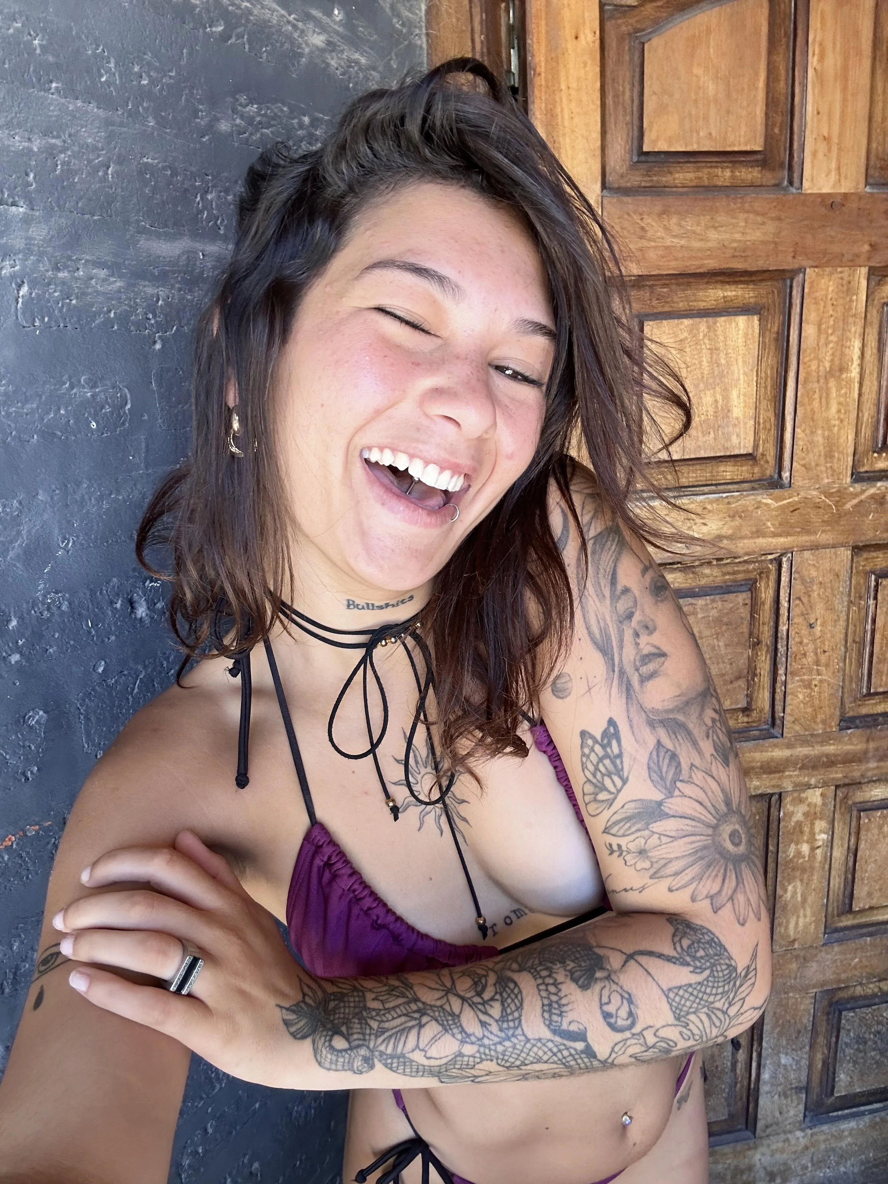 Would you like to see more of this purple bikini?