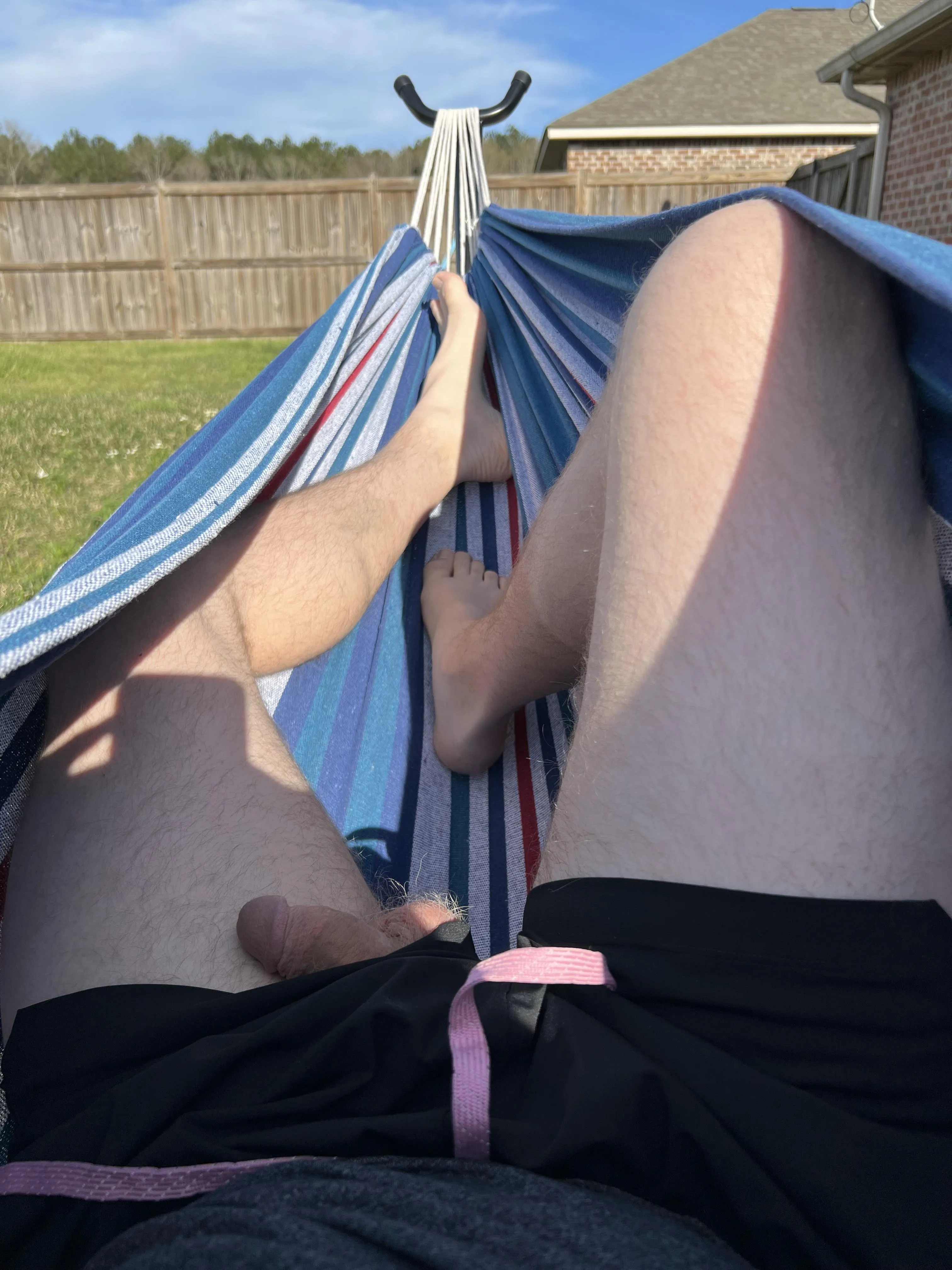 (30) married dad. Relaxing in the hammock on a day off