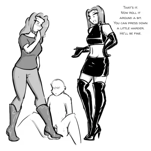 Just a little hands-on... boot-on training.