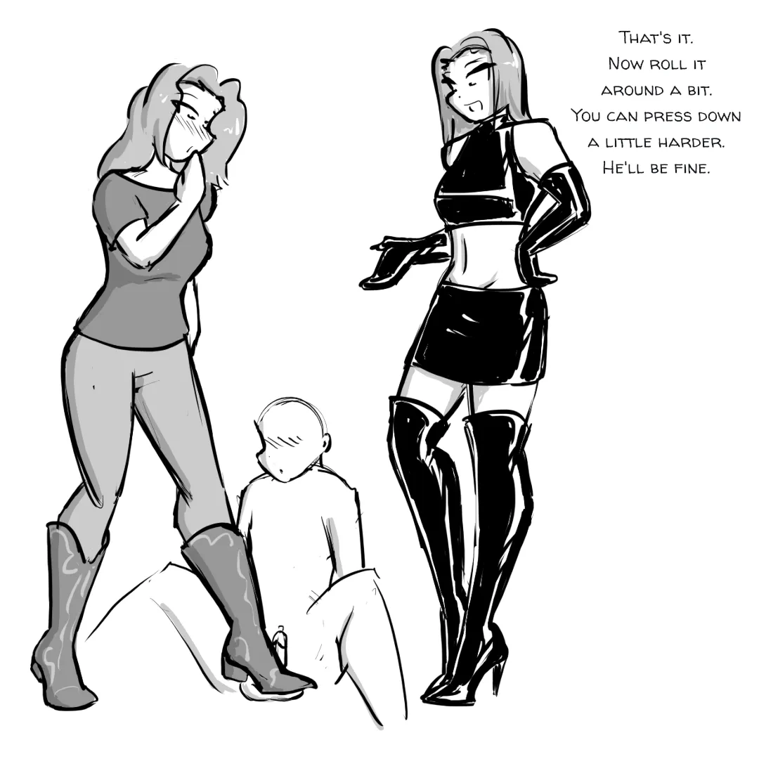 Just a little hands-on... boot-on training.