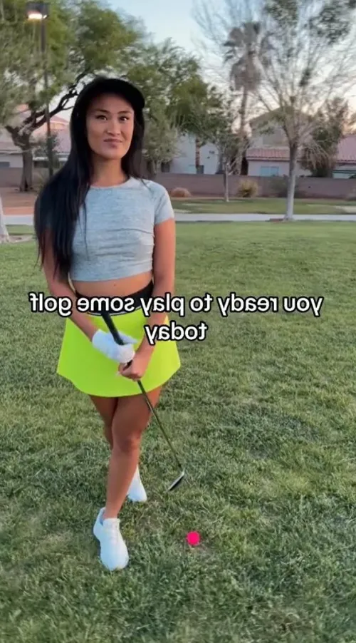 Let’s make this day unforgettable to us! 🏌️‍♀️