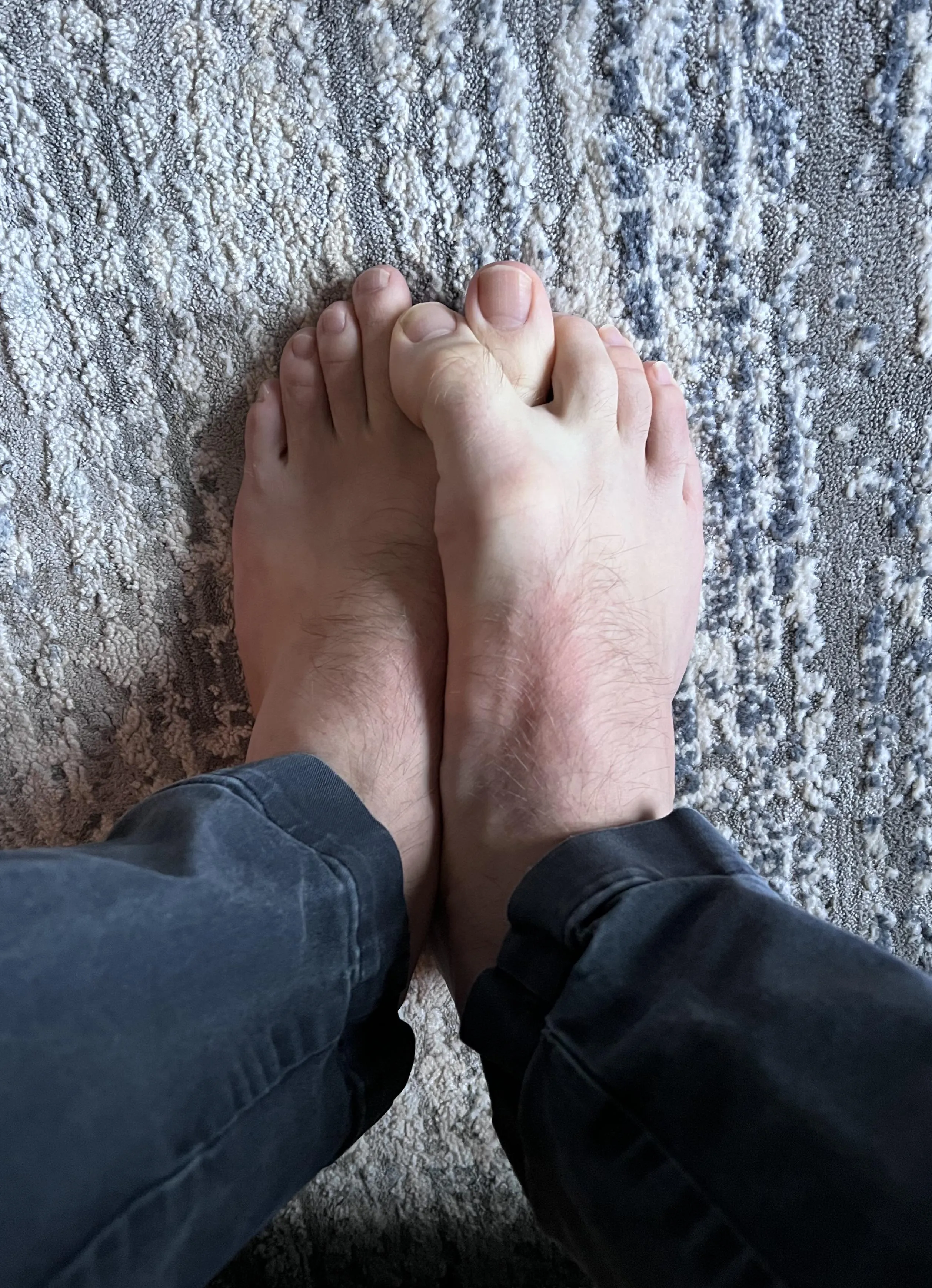 My feet cuddle when they are cold