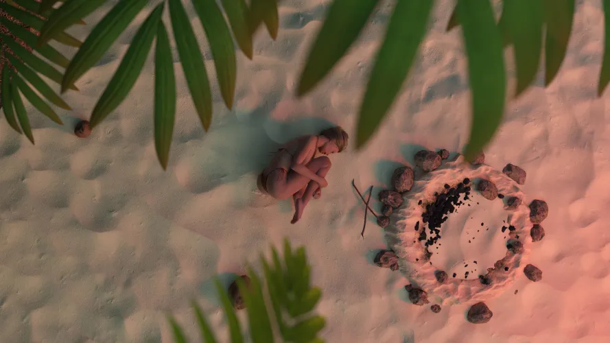 She is alone with you on a desert island.. what would you do? Wishlist now (Stranded & Naked) [Satyr Games]