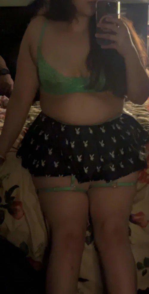 Showing off and looking for someone