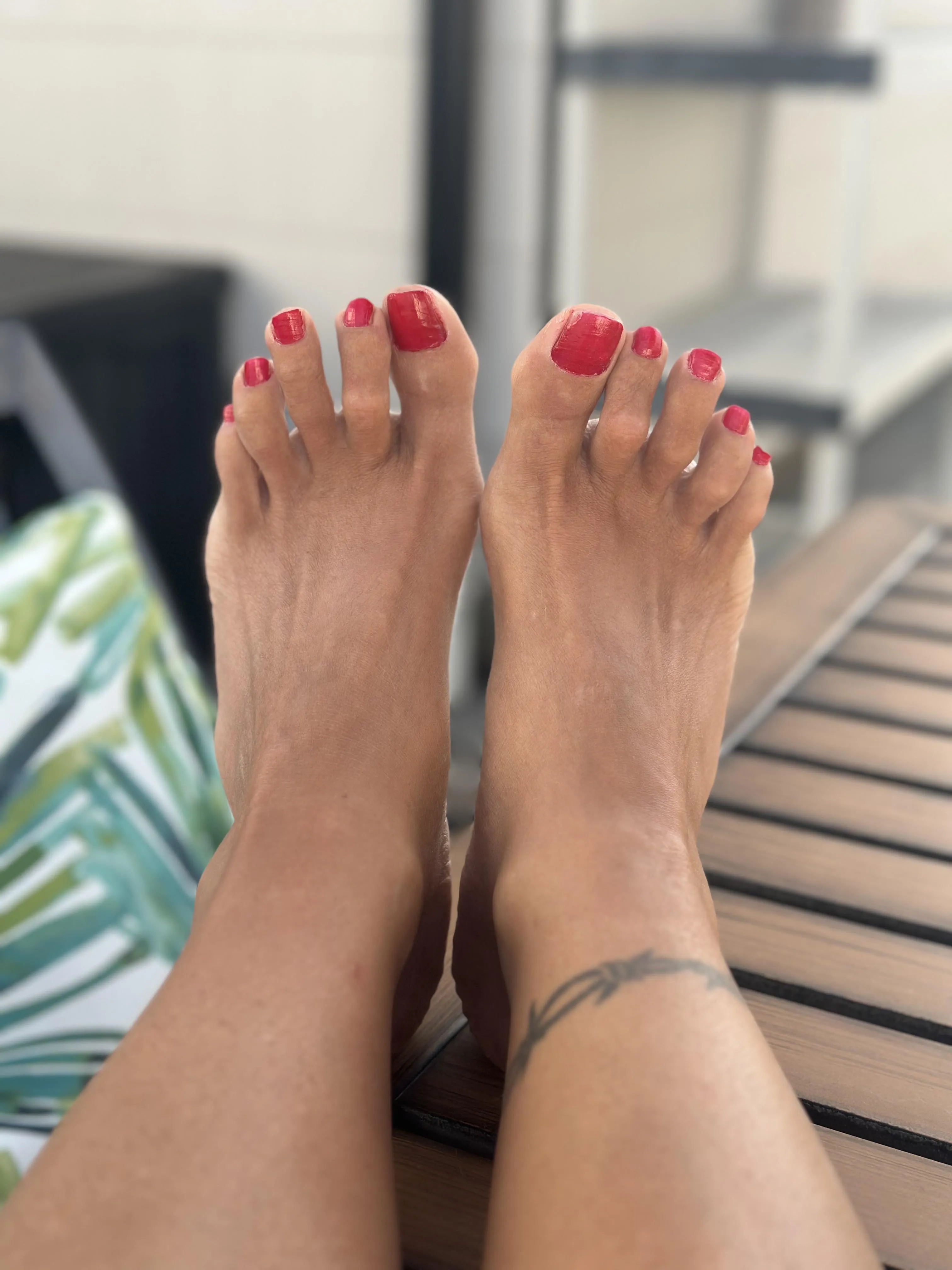 Start with the toes and work your way up