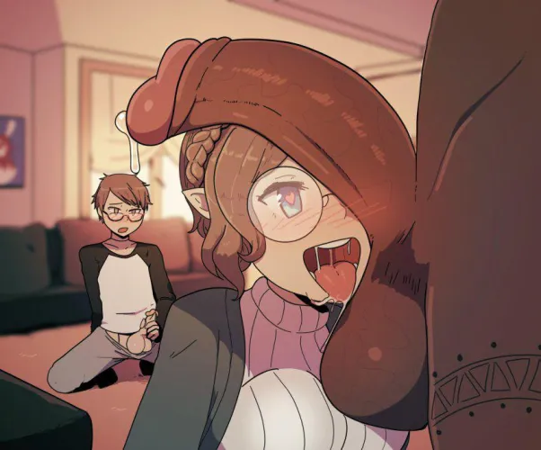 Tranquilo amor, solo será una mamada, pero si me empieza a gustar tal vez le dejé probar mi coño, puede que el si me haga llegar al clímax