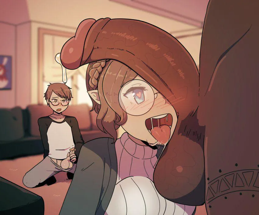 Tranquilo amor, solo será una mamada, pero si me empieza a gustar tal vez le dejé probar mi coño, puede que el si me haga llegar al clímax