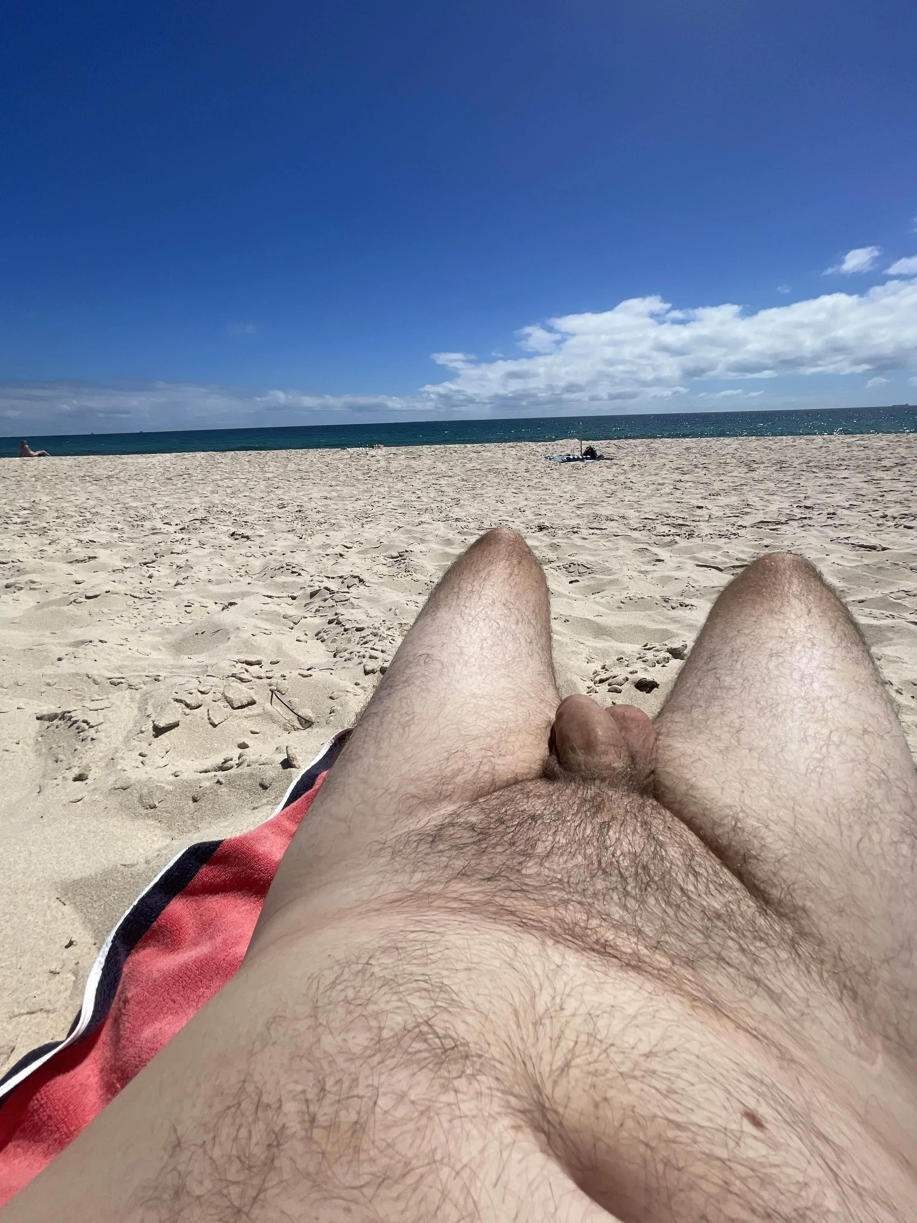 Enjoying my first experience at Swanbourne beach, was a perfect day for it