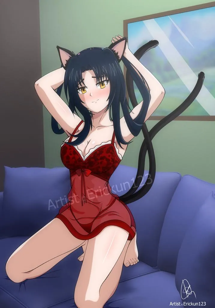 HighSchoolDxD Kuroka Nekomata Fanart . I drew for a Client . hope you  like it .