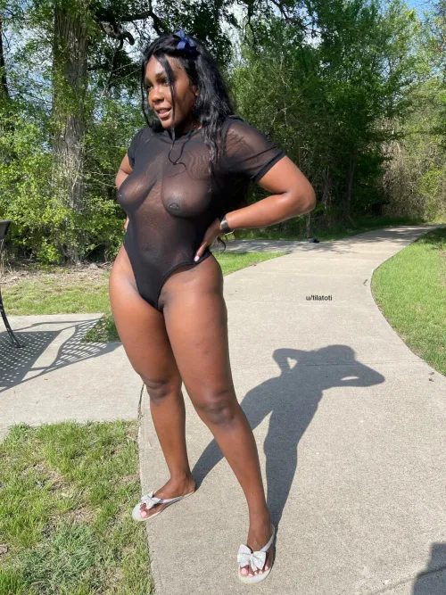 I'm ready for our walk through the park