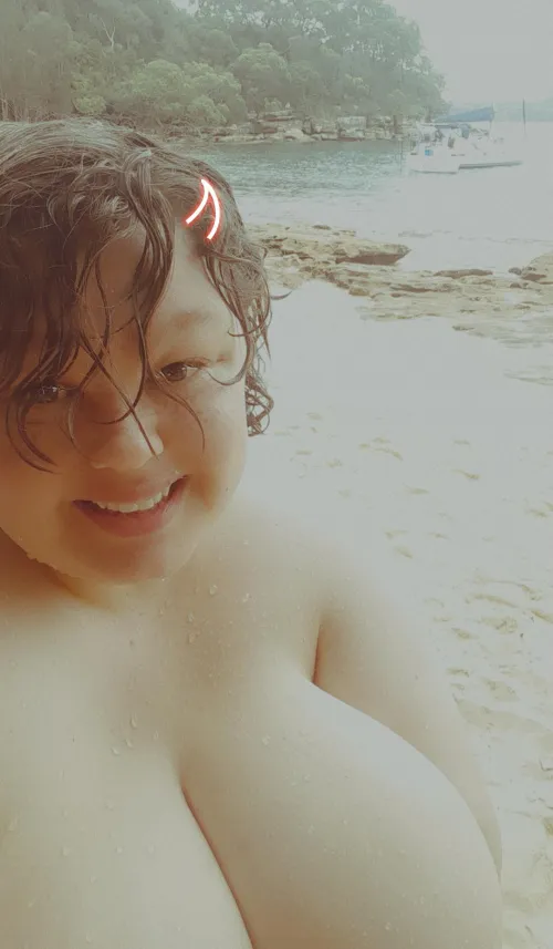 Not a proper visit without a swim.