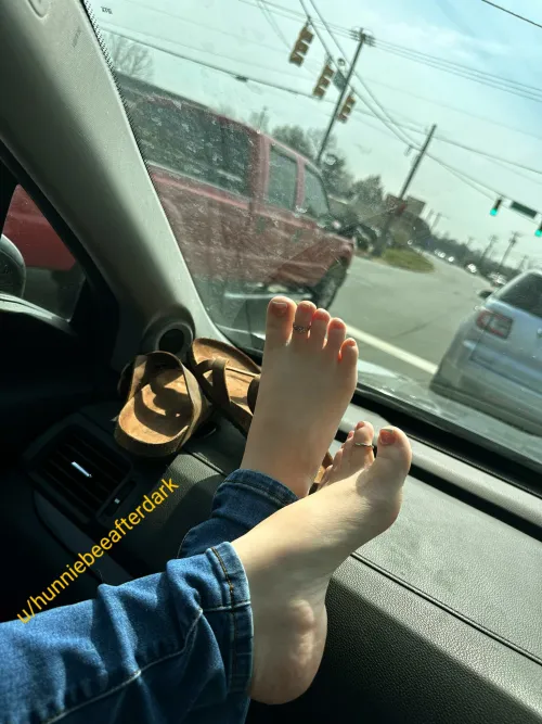 Sitting in traffic is such a drag.