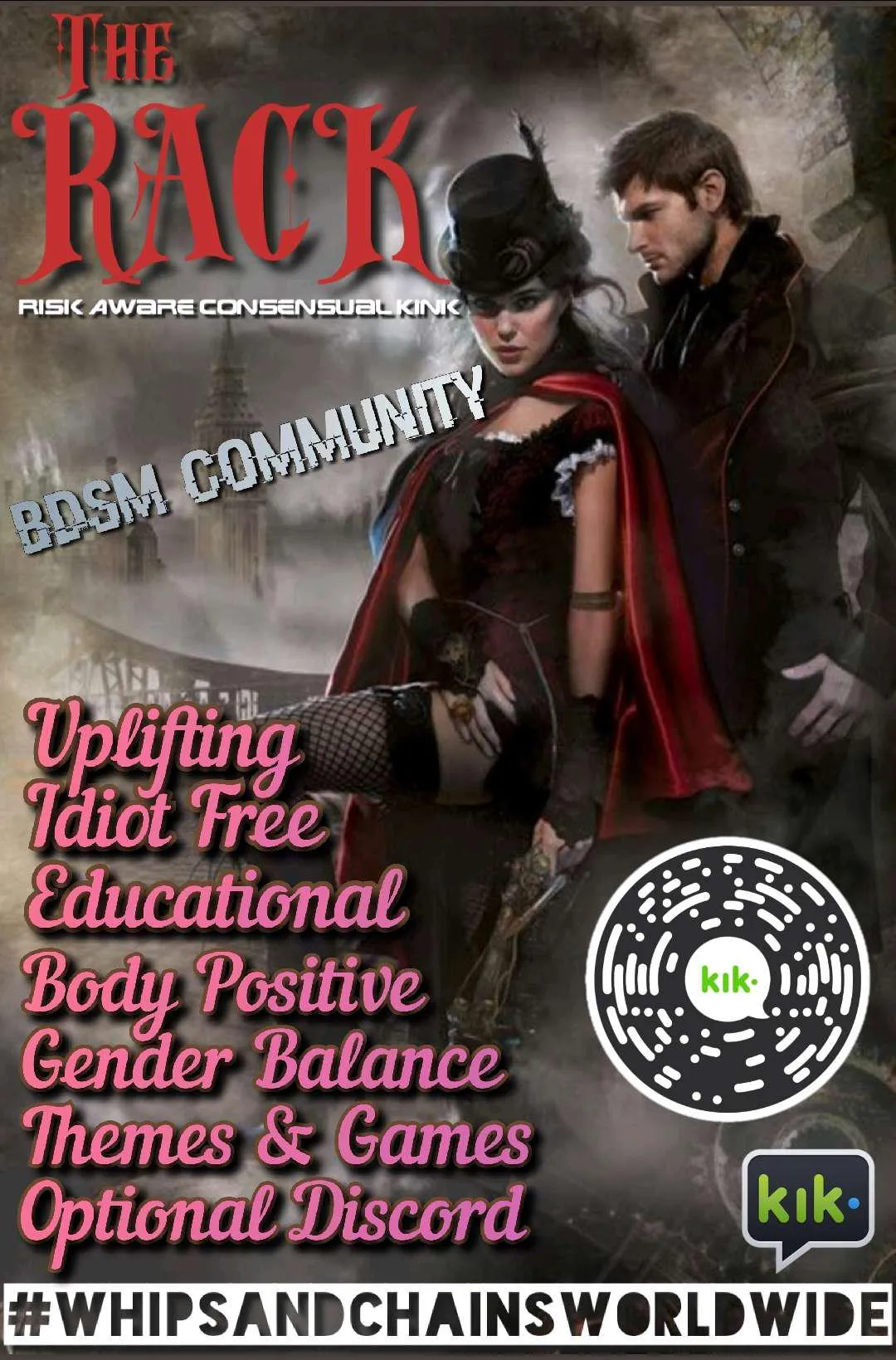 ⛓️The RACK BDSM Chat Group⛓️ Search #whipsandchainsworldwide on public groups!