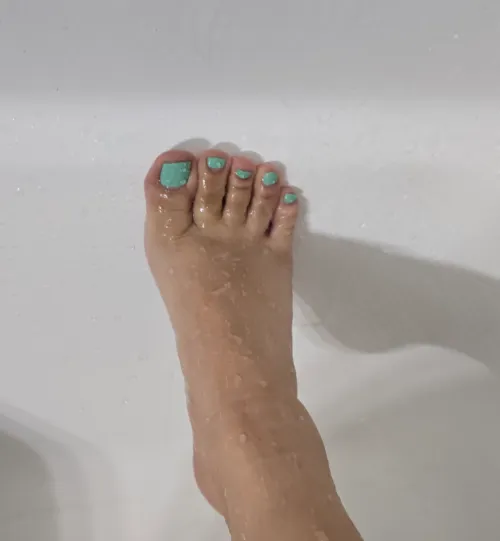 Would you like a video rubbing my wet foot with soap? 🫢