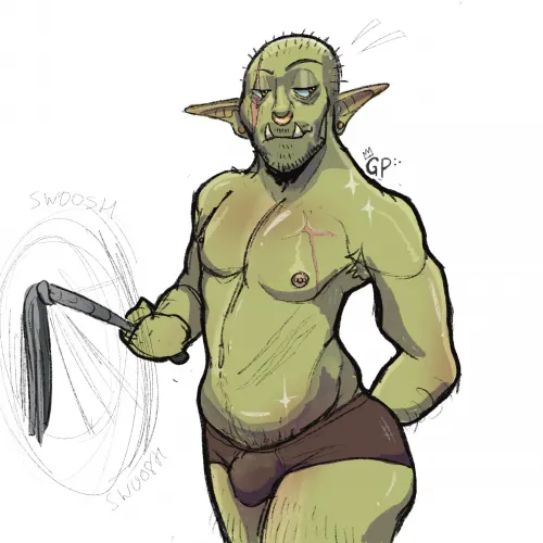 Fit orc with a flogger(GP)