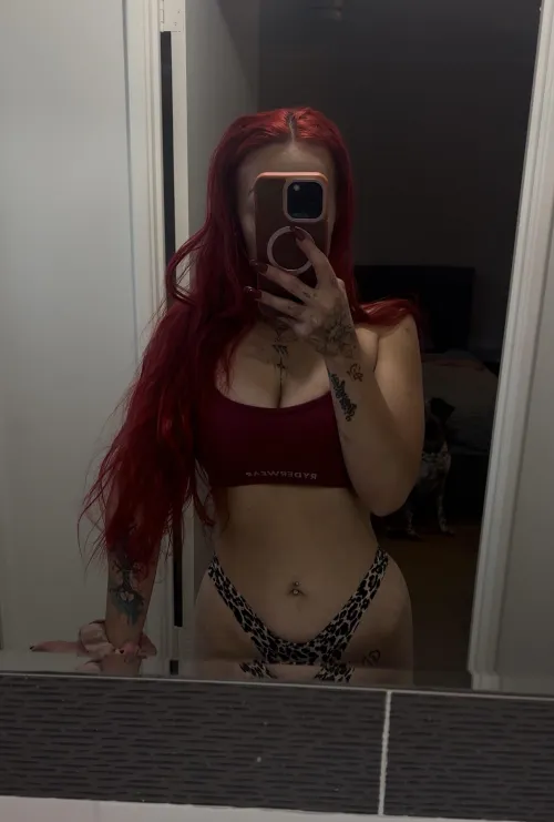 Leopard print to cover the kitty 🐱😘