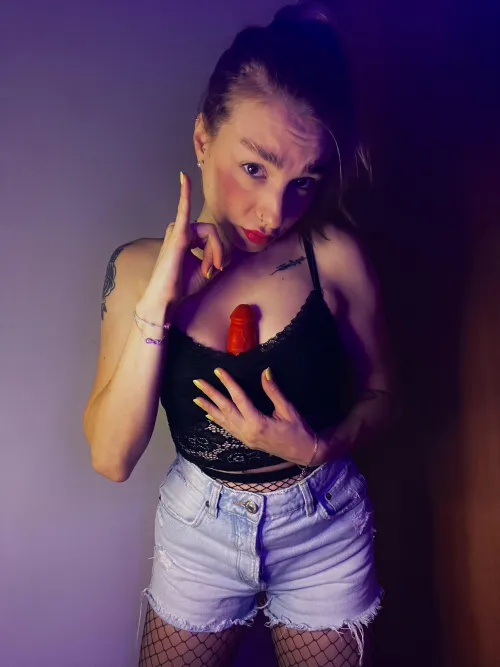 Little loser, I'm sure that just by imagining your cock between my tits you'll cum