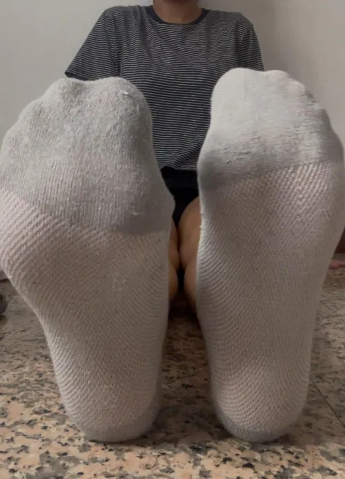 My socks always get so smelly after work 🤭