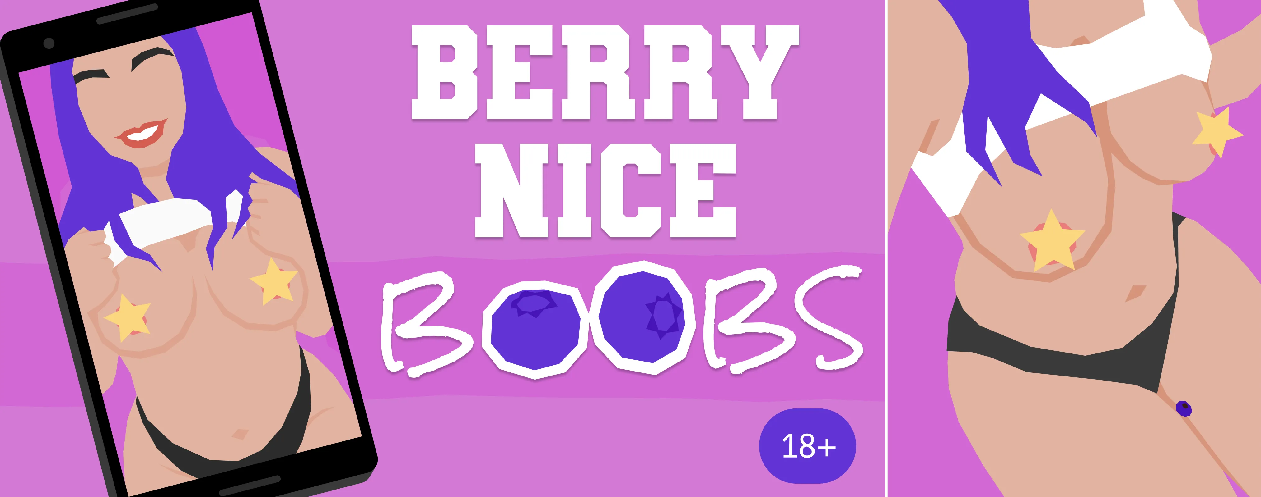 *NEW* - “Berry Nice Boobs” is a browser game where Ellie shows her tits