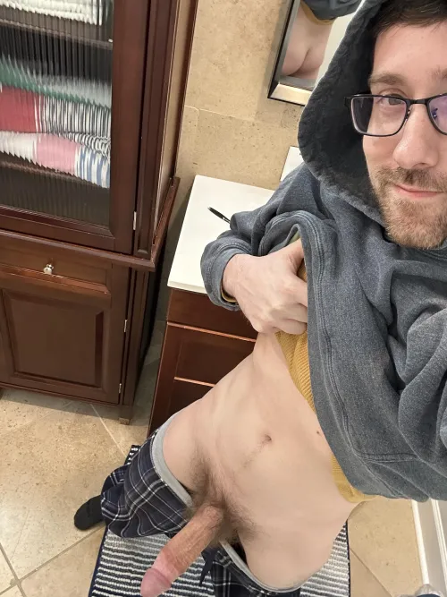 Takin a quick bathroom break ;)